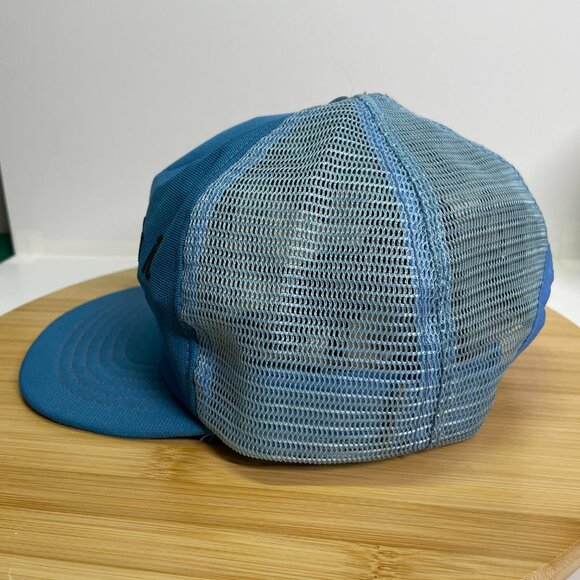 Vintage Bowlers Do It In The Alley Blue Black Trucker Snap Back Hat Bowling - Picture 3 of 8
